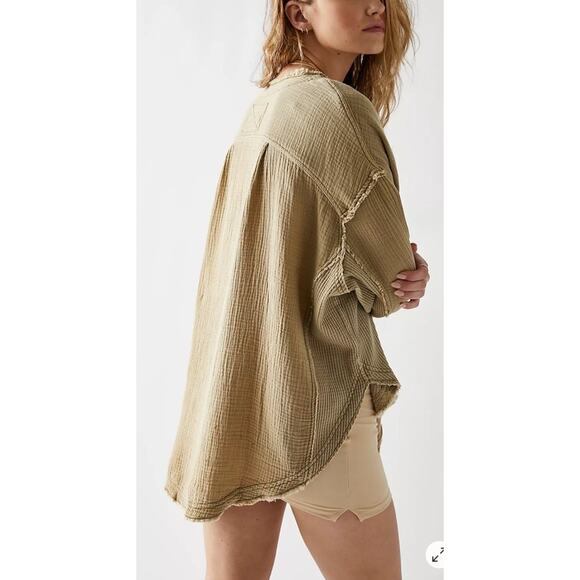 Free People Women’s Large Palo Santo Pullover oversized - Picture 4 of 11